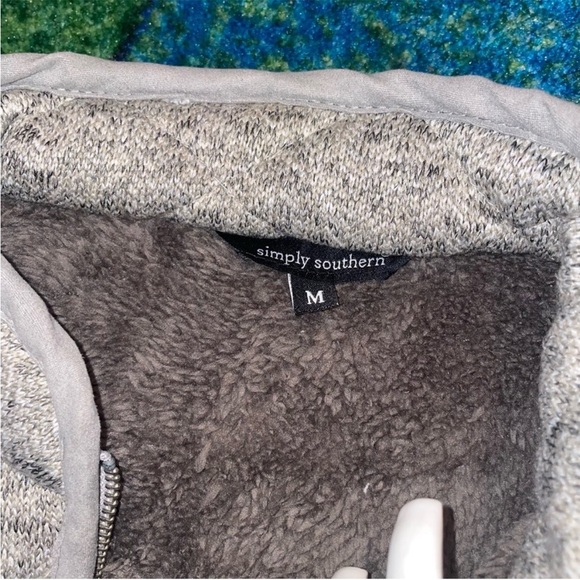 Simply Southern Quilted Gray Vest - Picture 5 of 5